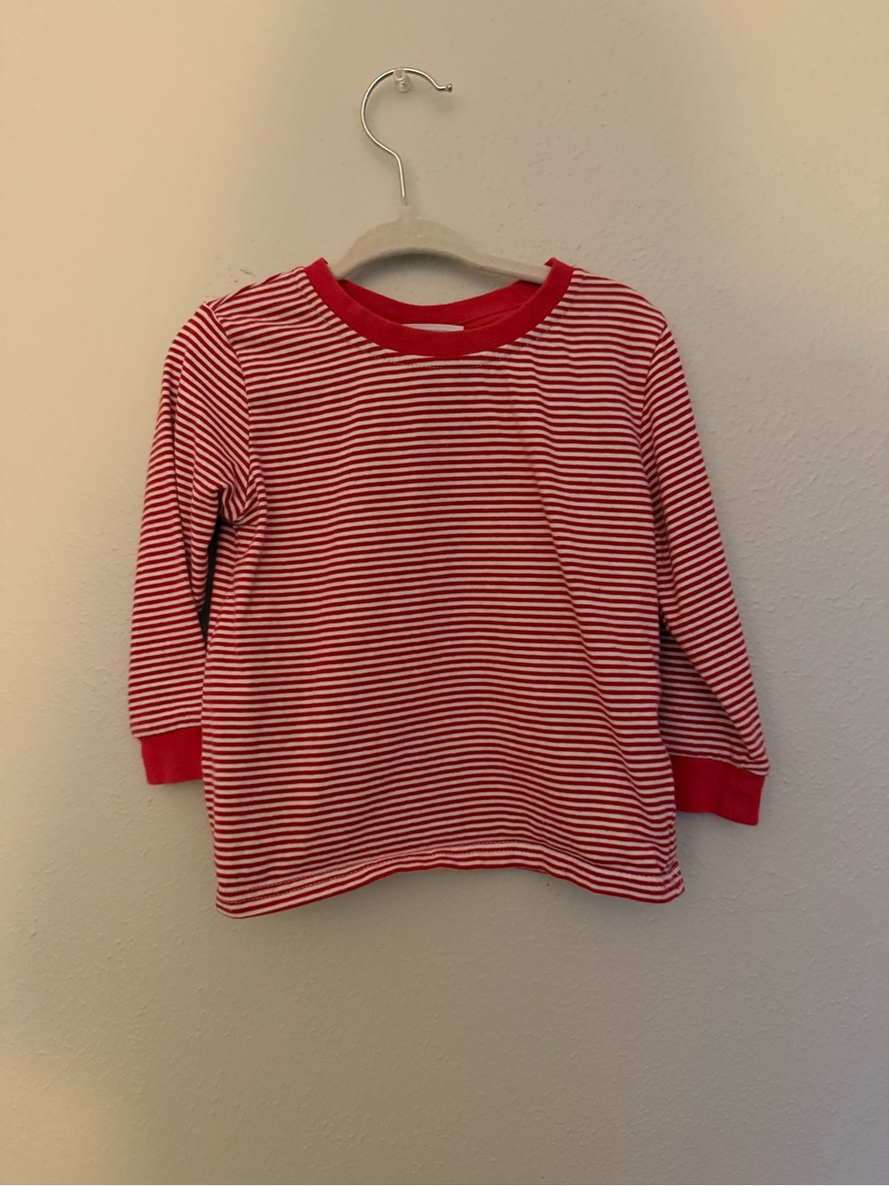 Trotter Street Kids Red & White Striped Long-Sleeve Tee
